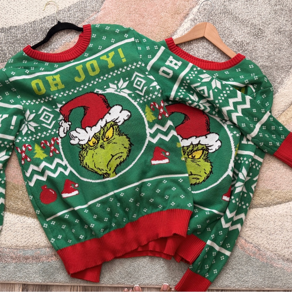 Green Grinch Christmas Sweater
